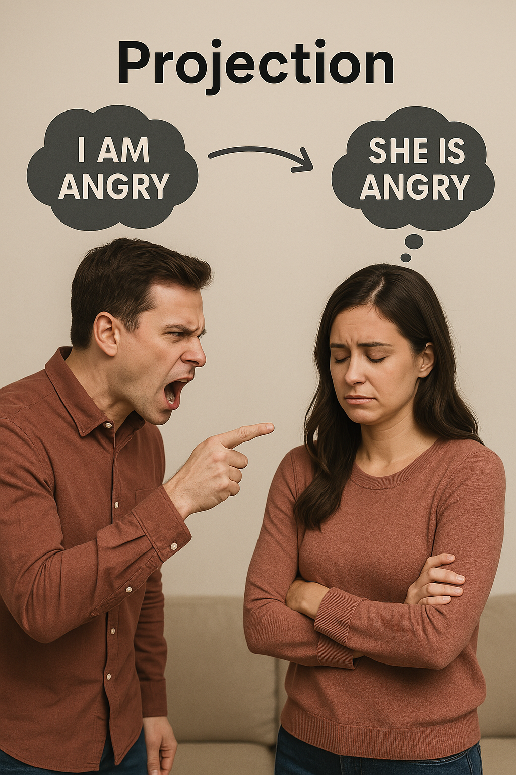 پیامدهای روان‌شناختی فرافکنی