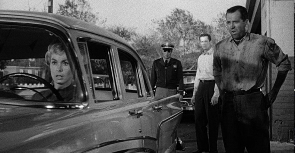 ماریون در ماشین در فیلم روانی هیچکاک