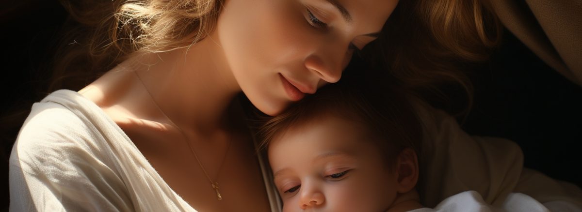 عکس کودک و نوزاد در آغوشش برای نشان دادن دلبستگی ایمن در کودکان: ۱۰ نشانه کلیدی که باید بدانید به مخاطب