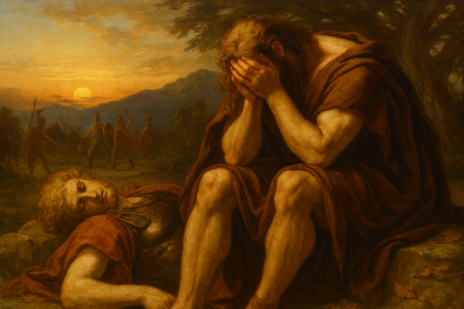 غم و افسردگی: پدیدارشناسی و تشریح ابعاد زیستی، روانی و اجتماعی عکسی از نبرد حماسه ایلیاد هومر